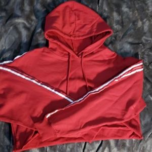 Red stripped crop top